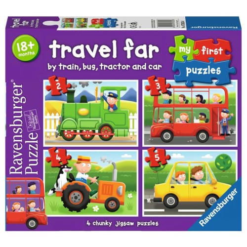 Travel Far My First Puzzles (2,3,4,5pc) - Brain Teaser Fun
